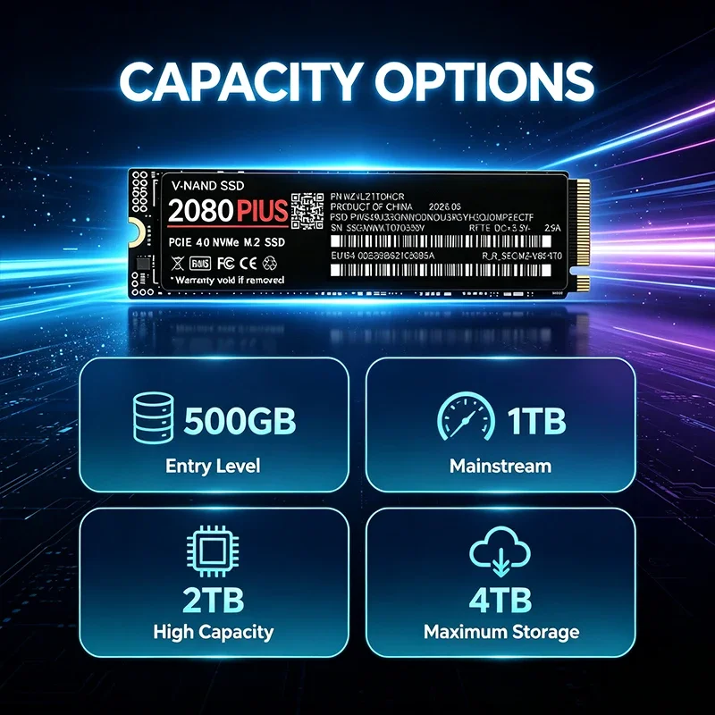 M.2 NVMe PCIe 4.0 SSD 2080 PLU - đánh giá và giá M.2 Nvme 4Tb Pcie 4.0 Ssd